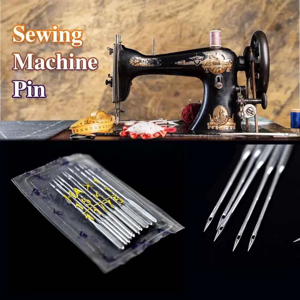 10pcs Domestic Sewing Machine Needles 5 sizes 9 11 14 16 &18 Universal Needle For Singer Brother Toyota Janome Stainless Steel HIP