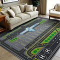 Abstract Runway Pattern Area Rug – Washable Anti-Slip Mat Area Rug HIP 1 50x80cm-Felt
