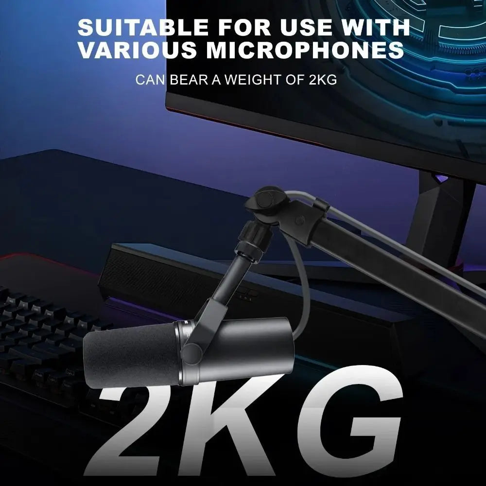 360° Adjustable Microphone Boom Arm Desktop Stand | Podcasting Microphone Boom Arm HIP