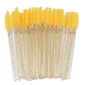 300 Disposable Spoolie Wands – Nylon Bristle Lash & Brow Disposable Spoolie Wands HIP C502-Yellow 300pcs
