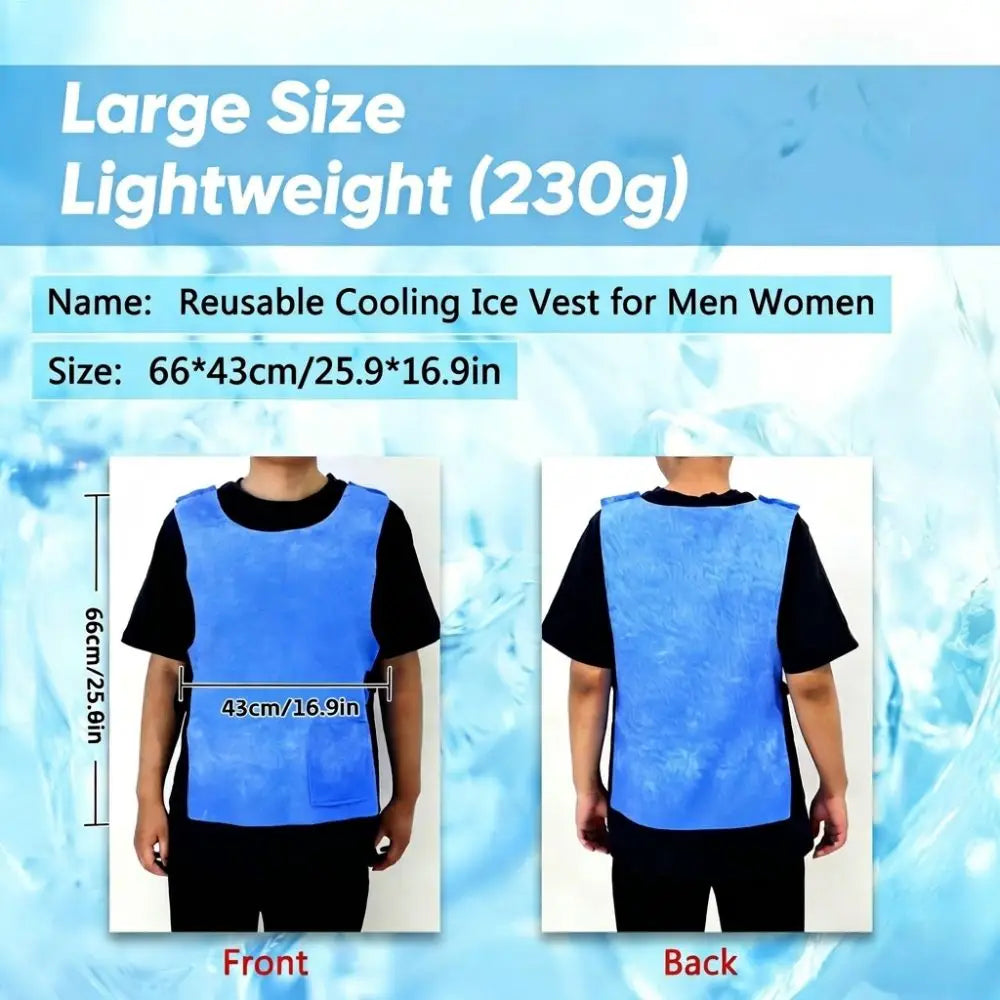 Water-Activated Evaporative Cooling Vest – Unisex Summer Evaporative Cooling Vest HIP