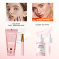 Collagen Wrapping Mask &Salmon DNA PDRN Pink Peptide Serum Pink Glow Serum Remove Skin Darkness Moisturizing Firming Korean Skin HIP mask Salmon DNA PDRN