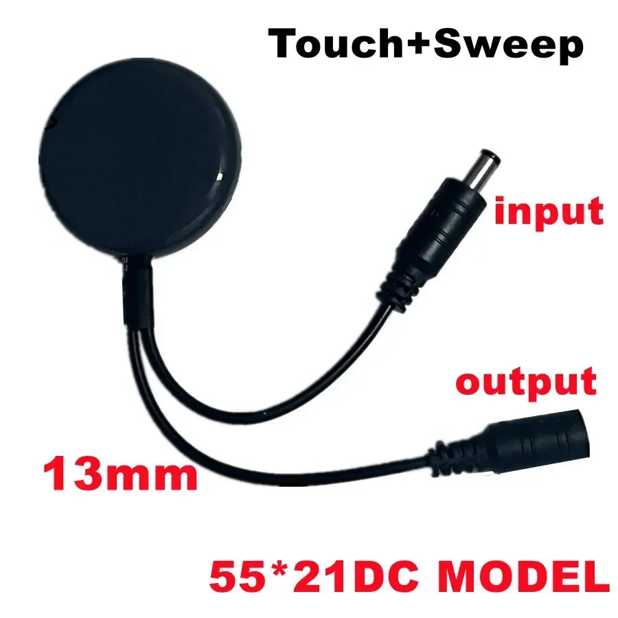 Penetrable Touch Dimmer Switch 12V 24V LED – Up to 25mm Wood Touch Dimmer Switch HIP DC wire - short-A DC12V-24V