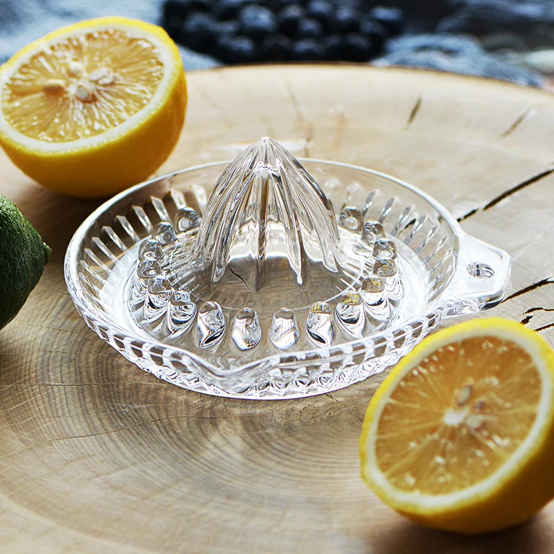 Glass Manual Citrus Juicer – Handheld Orange & Lemon Squeezer Manual Citrus Juicer HIP