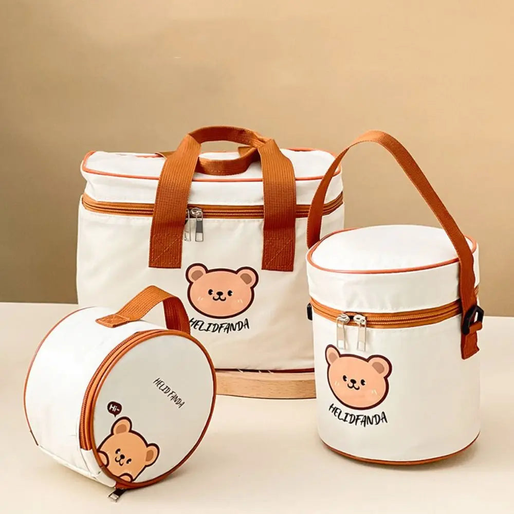 Cute Bear Insulated Lunch Bag – Waterproof Thermal Tote Insulated Lunch Bag HIP