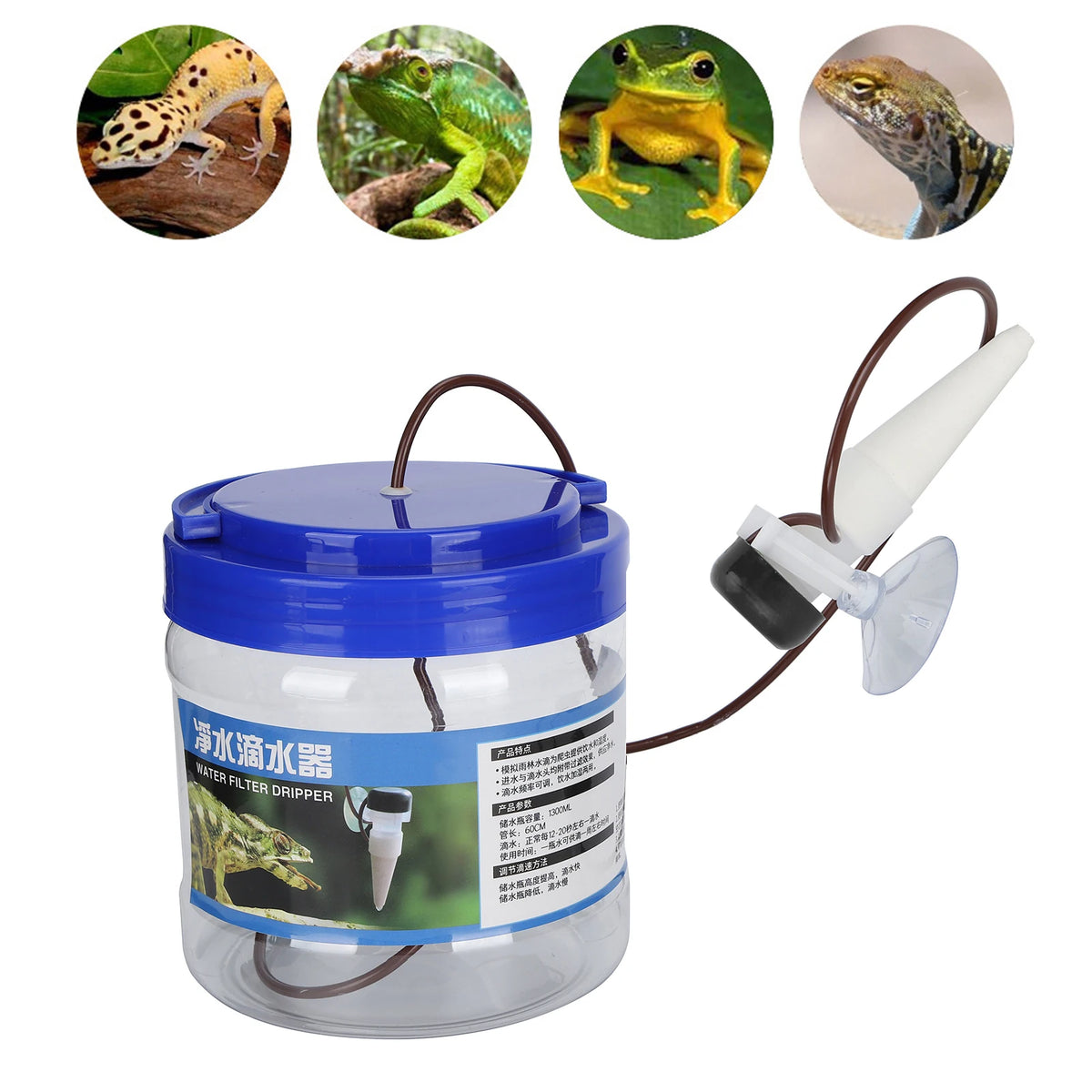 Reptile Water Dripper Reptile Watering Tool Reptile Water Dripper Kit Plants Irrigation Devices Reptile Humidifier Watering Tool HIP