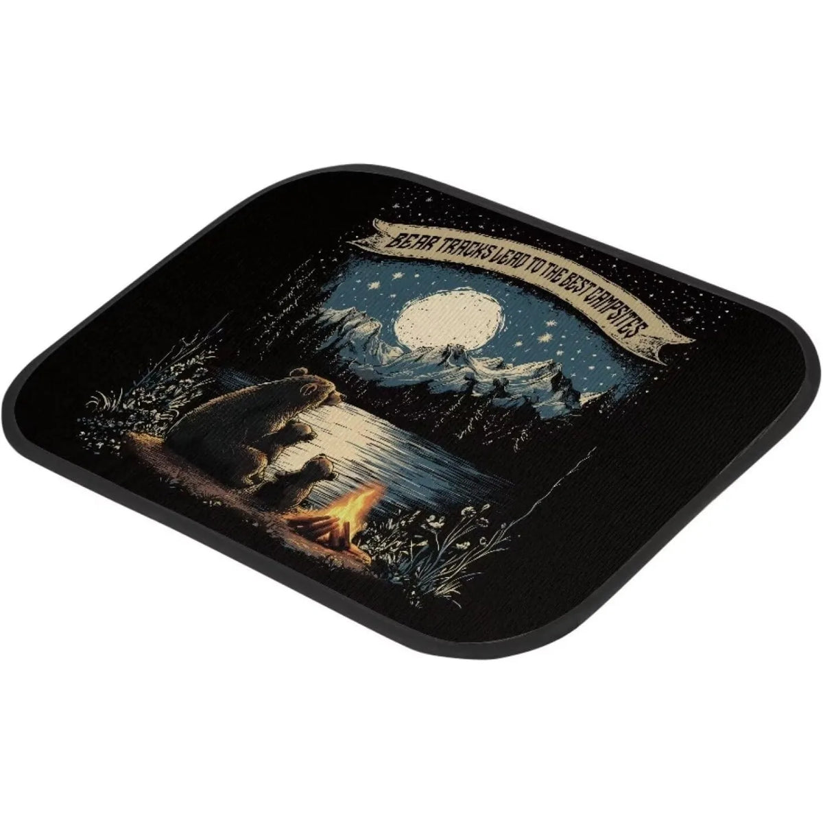 Camping Bear Car Floor Mats – Waterproof All-Weather Set Car Floor Mats HIP