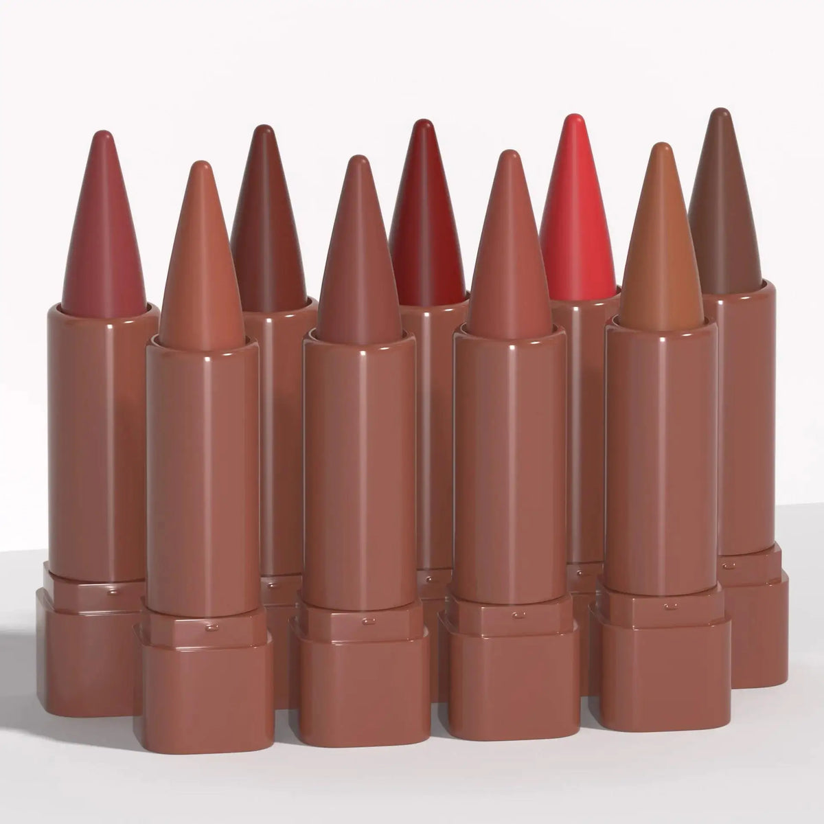 DUNUF 9-Color Matte Velvet Gradient Lip Liner & Lipstick Lip Liner Crayon HIP
