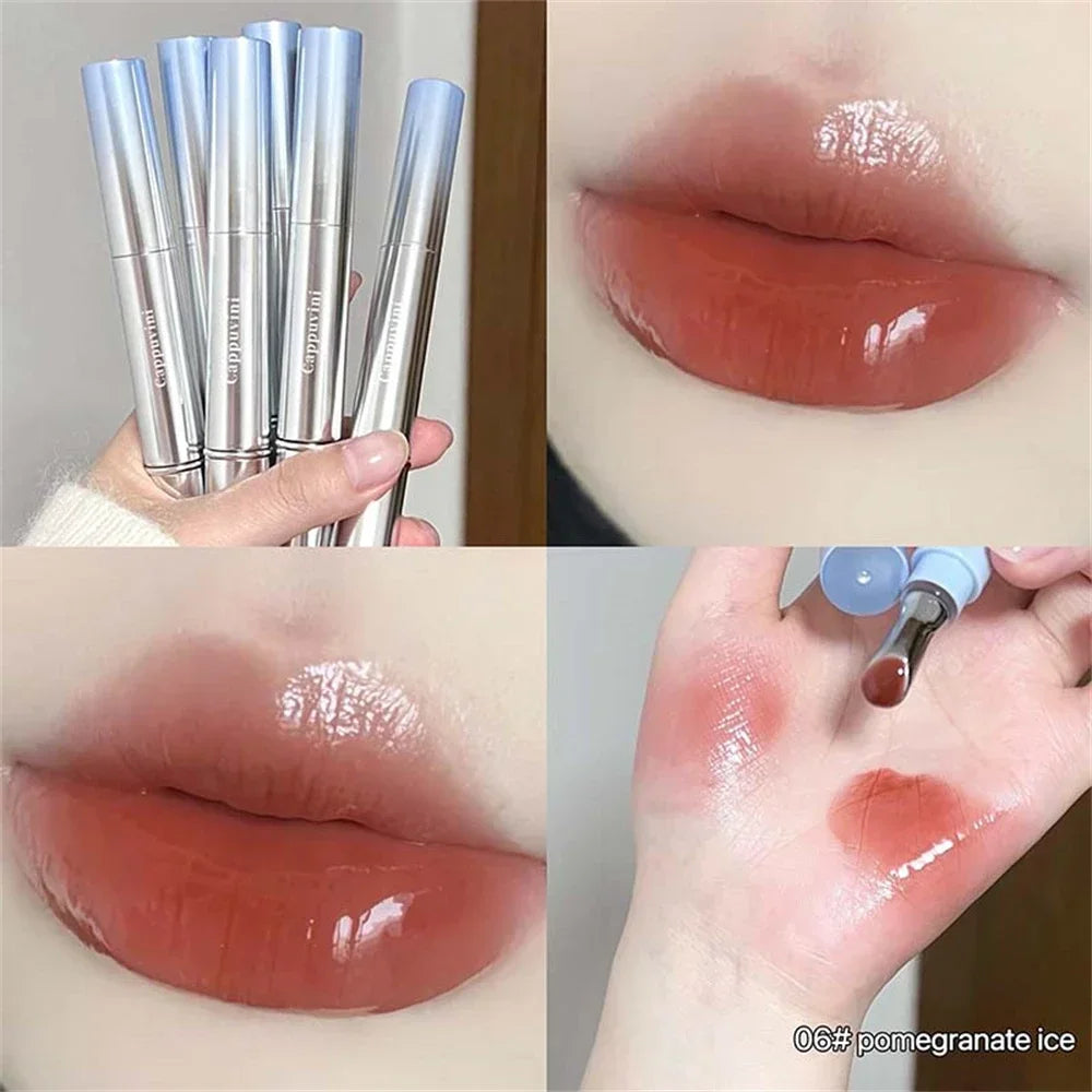 Metal Head Ice Diamond Essence Lip Tint Mirror Water Light Glass Lip Gloss Reduce Lip Wrinkles Moisturizer Lips Pluming Care HIP 06 1