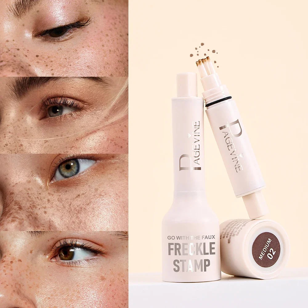 Page Vine Fake Freckles Pen – Waterproof 5-Dot Stamp Tool Freckle Stamp Pen HIP