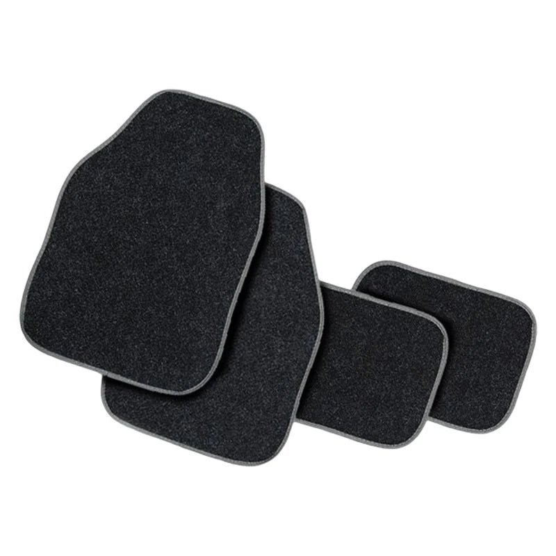 Universal PVC Flocking Car Floor Mats – Non-Slip Waterproof Car Floor Mats HIP A Gray border