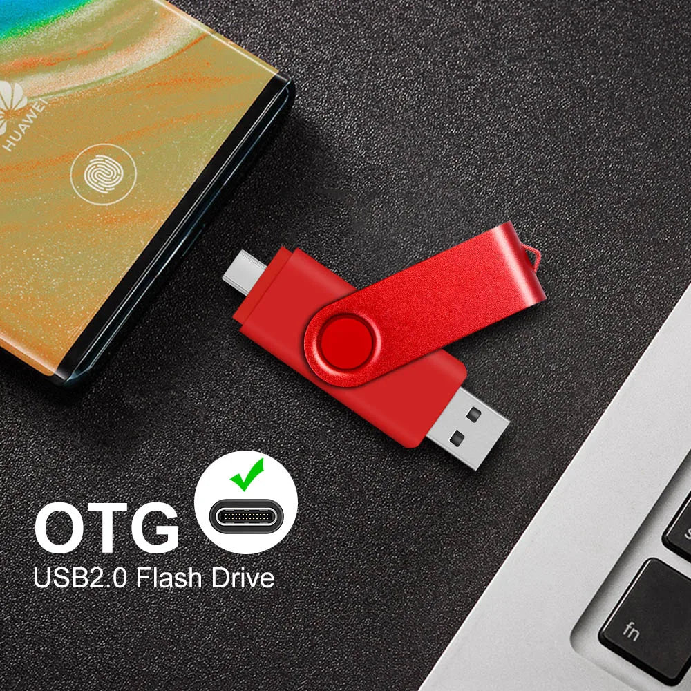 2-in-1 USB-C Flash Drive USB 2.0 OTG – 8GB to 128GB USB Flash Drive HIP