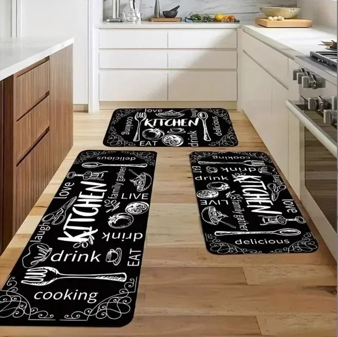PVC Leather Kitchen Floor Mat – Waterproof Non-Slip Rug Kitchen Floor Mat HIP