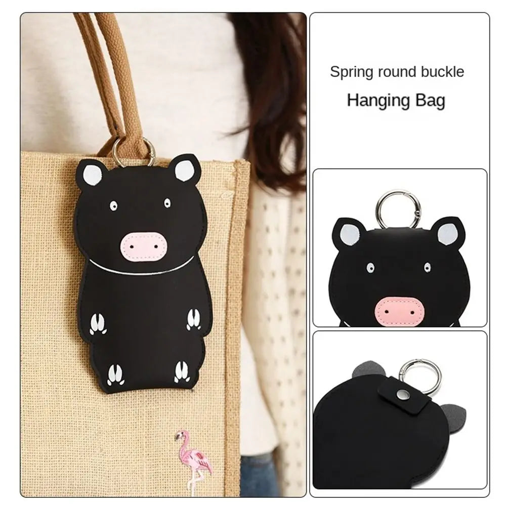 Women's Cartoon PU Leather Glasses Case – Portable Eyewear Pouch Eyewear Storage Case HIP
