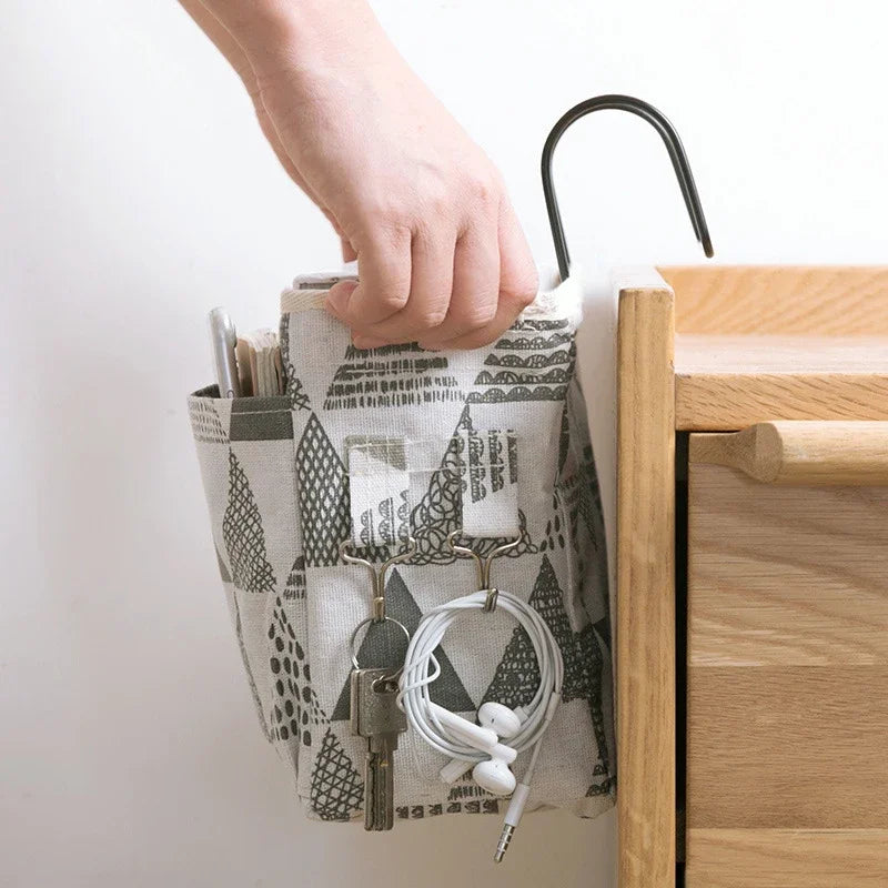 Bedside Caddy Hanging Organizer – 4-Pocket Storage Bag Hanging Bed Organizer HIP
