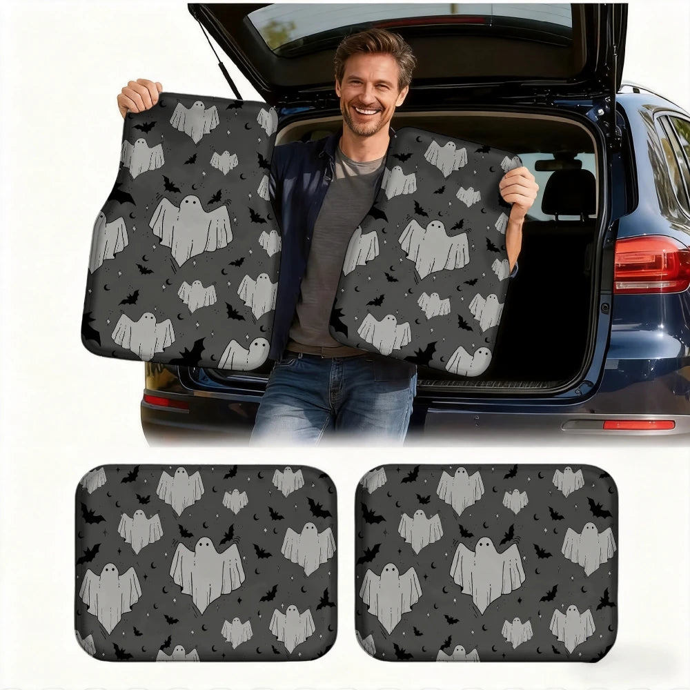 4-Piece Halloween Print Car Floor Mats – Universal SUV Set Car Floor Mats HIP