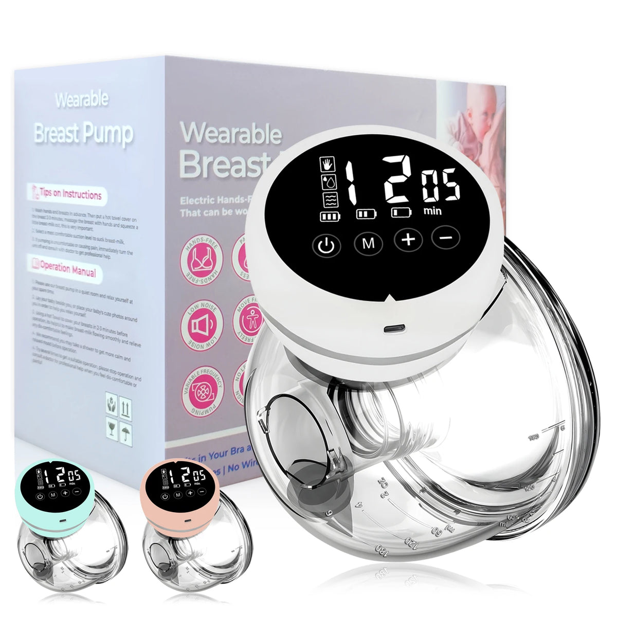 Wearable Hands-Free Electric Breast Pump – Portable USB Wearable Breast Pump HIP