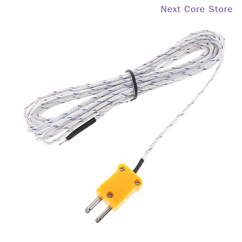 5m K-Type Thermocouple Temperature Sensor Probe Cable Wire Thermocouple Probe Wire HIP