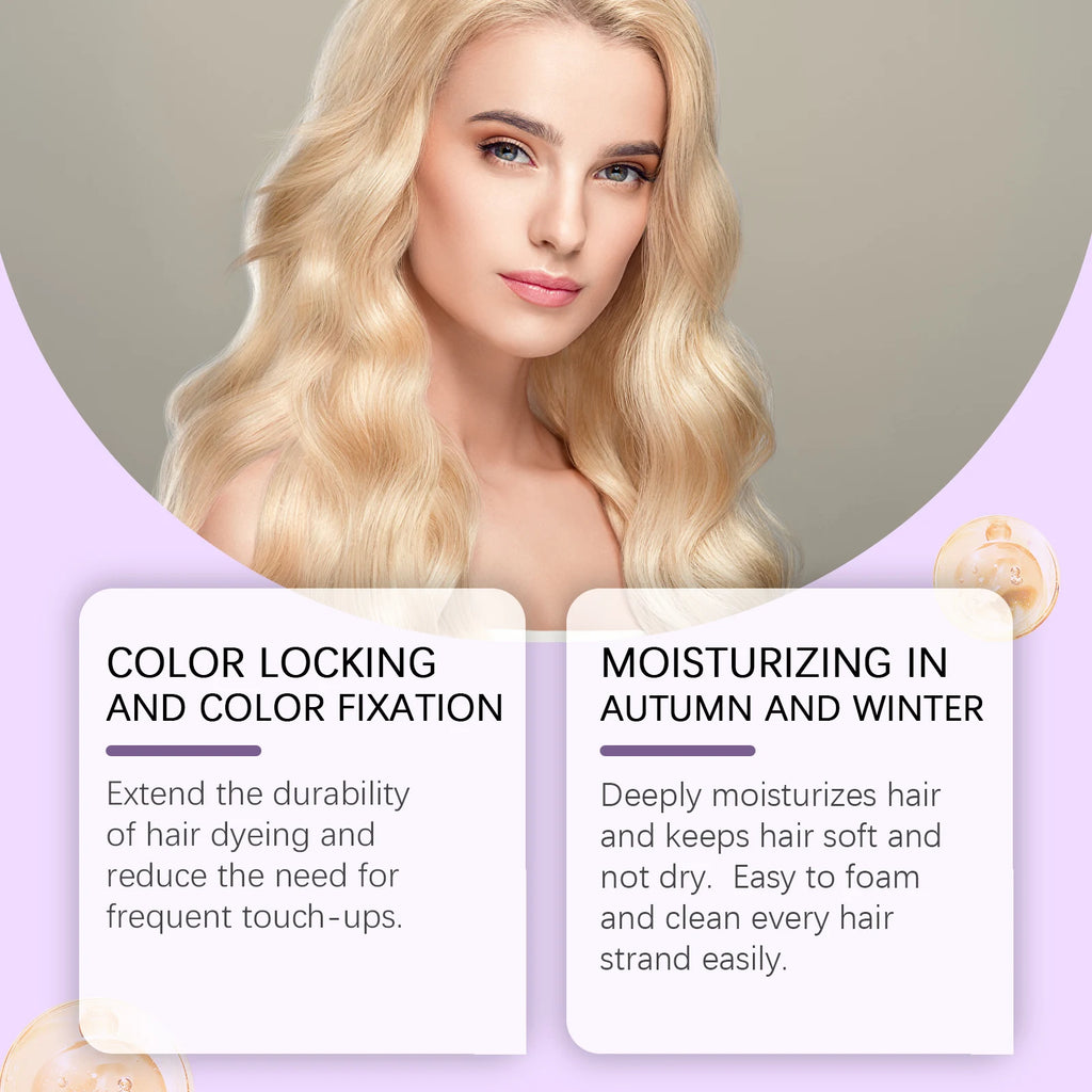 Purple Conditioner for Blonde, Bleached & Silver Hair – 100g Purple Toning Conditioner HIP