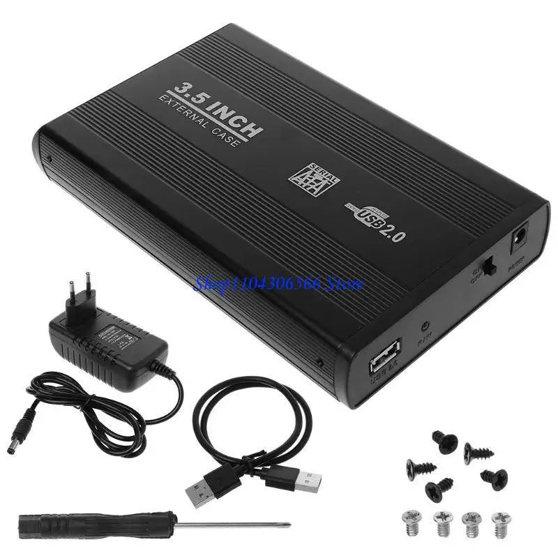 3.5" Aluminum HDD Enclosure USB 2.0 & 3.0 External Drive Case HDD Enclosure HIP European regulations CN