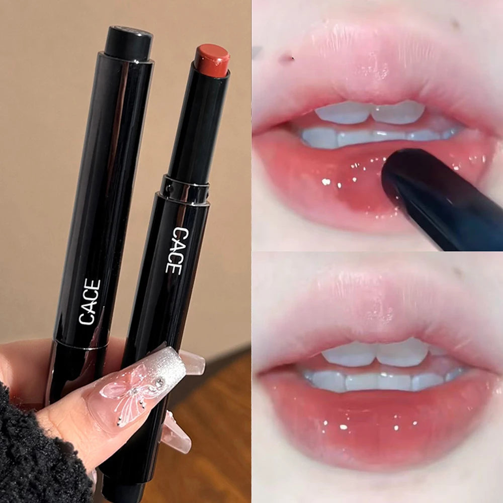 Mirror Glass Lip Glaze Moisturizing Nude Lip Gloss Crystal Juicy Shine Lip Tint Long Lasting Non Fade Tender Girl Lips Cosmetic HIP