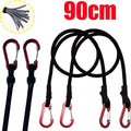 Heavy Duty Bungee Cord with Aluminum Alloy Carabiner Hooks Bungee Cord Strap HIP C775-2pcs 90cm