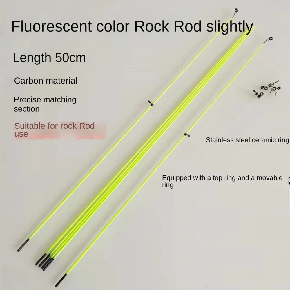 50cm Fiberglass Fishing Rod Tips – 2-Pack, Ice & Baitcast Fishing Rod Tip HIP