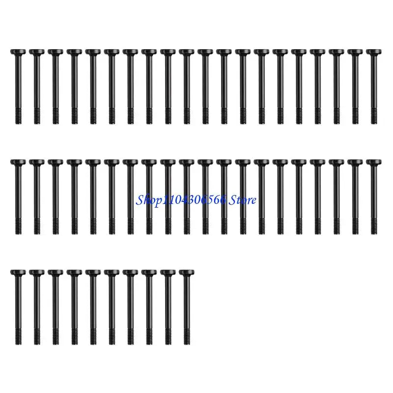 50-Pack PC Case Fan Mounting Screws – Aluminum Alloy Long Fan Mounting Screws HIP Black CN