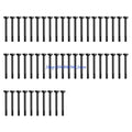 50-Pack PC Case Fan Mounting Screws – Aluminum Alloy Long Fan Mounting Screws HIP Black CN