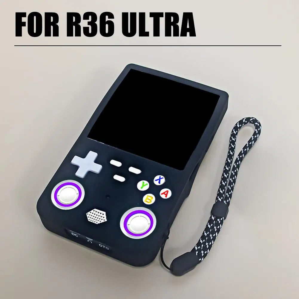 Silicone Protective Case For R36 Ultra Shockproof Soft Protective Shell With Lanyard Drop-proof Protector Game Console Accessory HIP