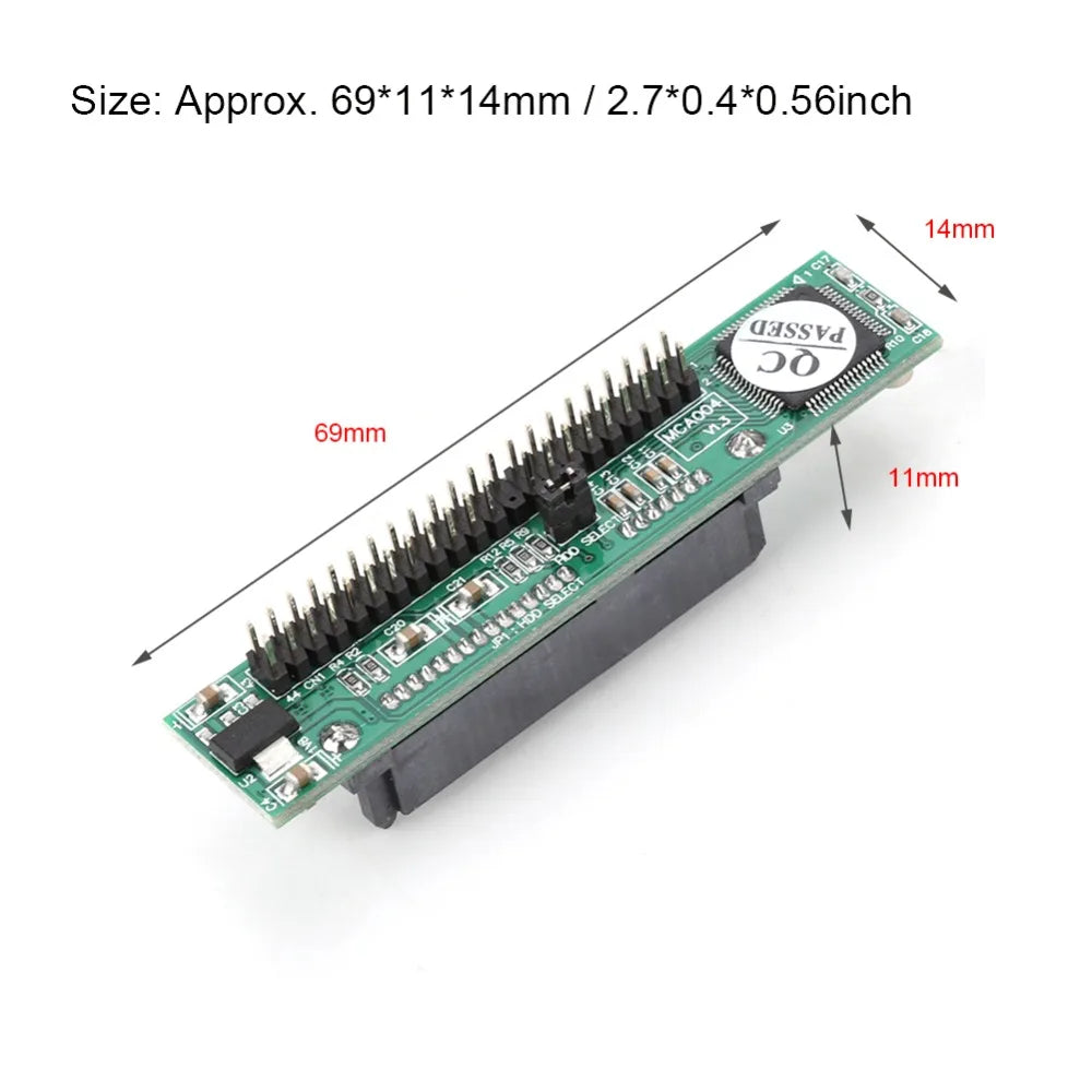 2.5" SATA to IDE 44-Pin Adapter Card – Hard Drive Converter Hard Drive Adapter HIP