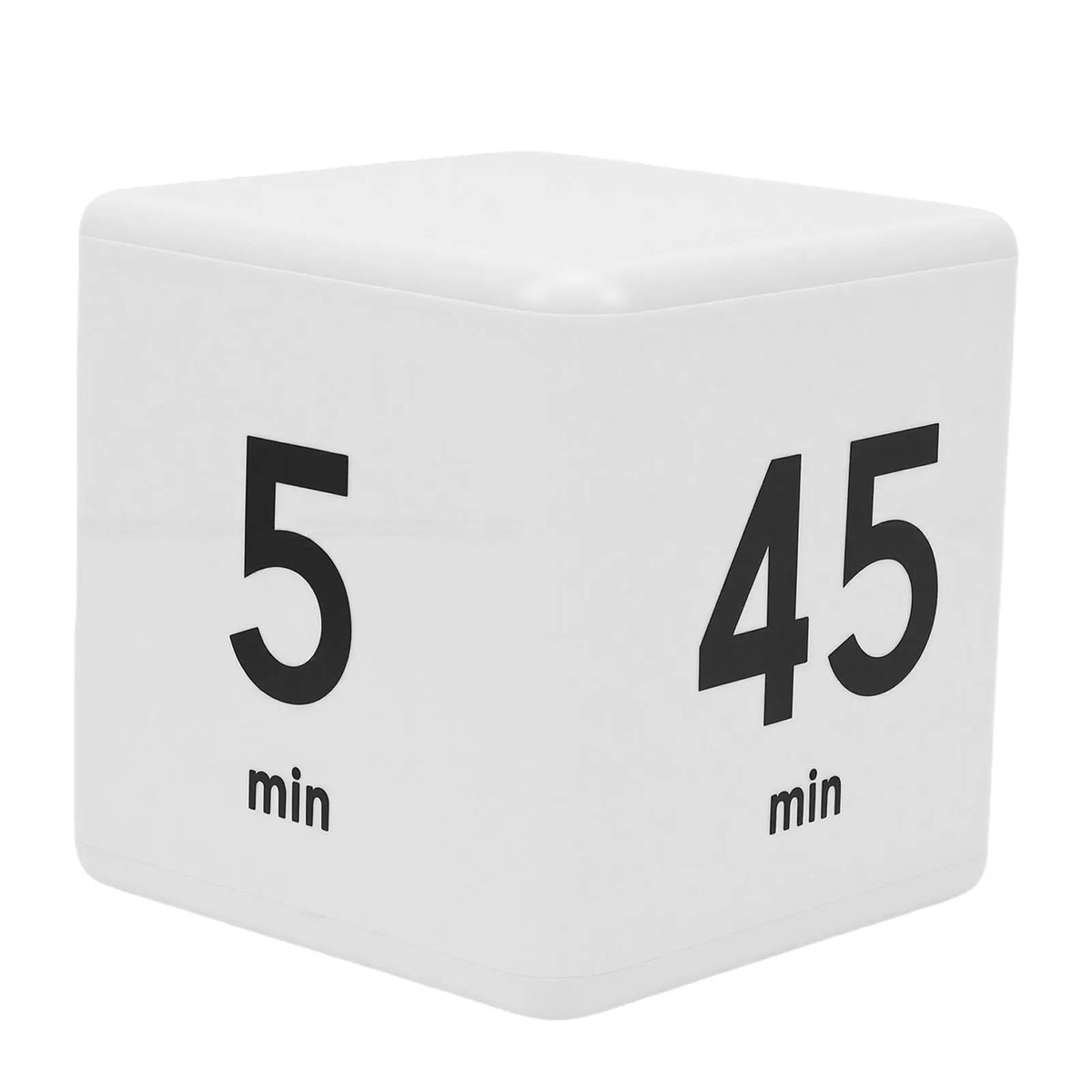 Countdown Timer Cube Design Multiple Time Settings 5 15 25 45 Minutes Study Timer for Students White Study Timer for Students HIP