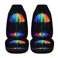 Rainbow Umbrella Car Seat Covers – High Back Polyester Car Seat Covers HIP 1