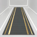 Black & White Striped Runner Rug – Non-Slip Washable Mat Runner Rug HIP 4 50X150cm-Felt