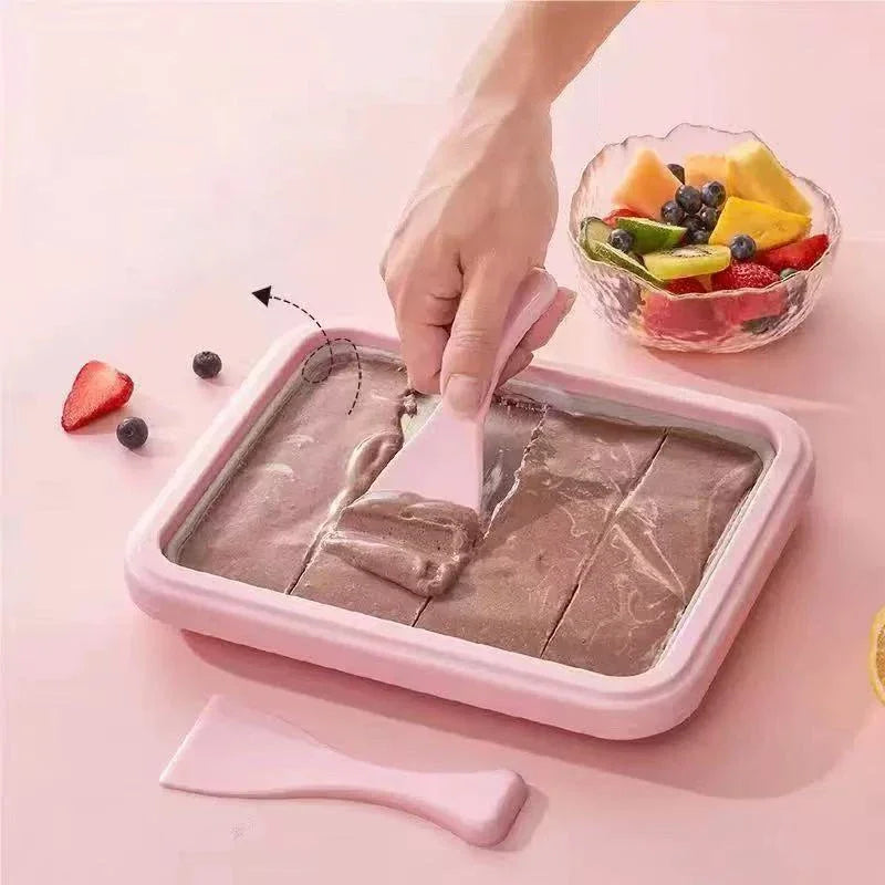 Rolled Ice Cream Maker – DIY Frozen Yogurt Pan | HIP Ice Cream Maker Pan HIP