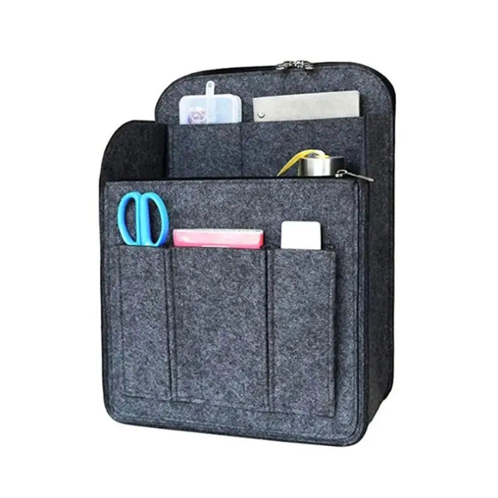 Felt Backpack Insert Organizer – Multi-Pocket Inner Bag Bag Insert Organizer HIP grey