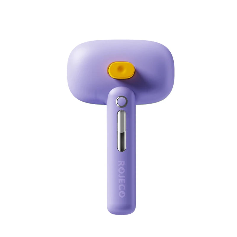ROJECO Pet Steam Comb Electric Spray Brushes For Dog Cat Hair Removal Combs Pet Hair Grooming Tool Hair Remover Water Mist Brush HIP Purple