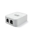 2-Port Gigabit Network Switch 1000Mbps RJ45 Splitter Adapter Network Switch HIP 1000M 2Ports White