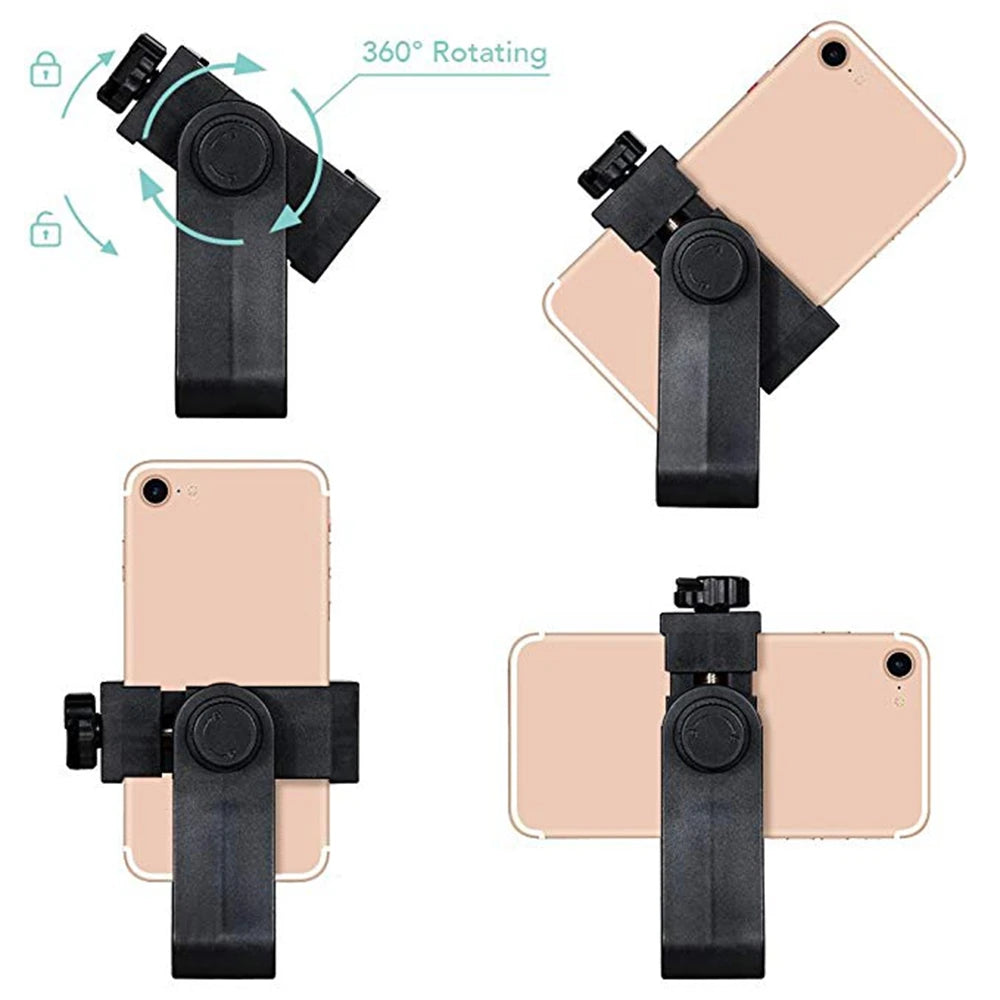 360° Universal Smartphone Tripod Mount & Clip Holder | HIP Smartphone Tripod Mount HIP