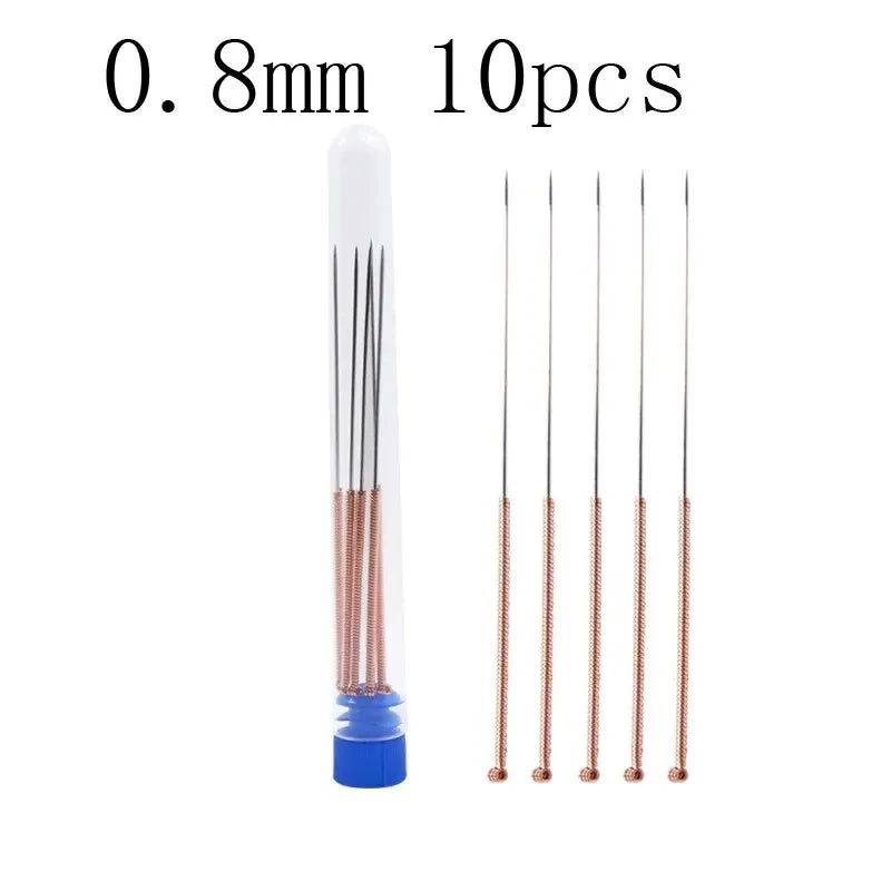 10-Pc 3D Printer Nozzle Cleaning Needle Kit 0.2–1.0mm Nozzle Cleaning Kit HIP 0.8mm 10pcs No plug