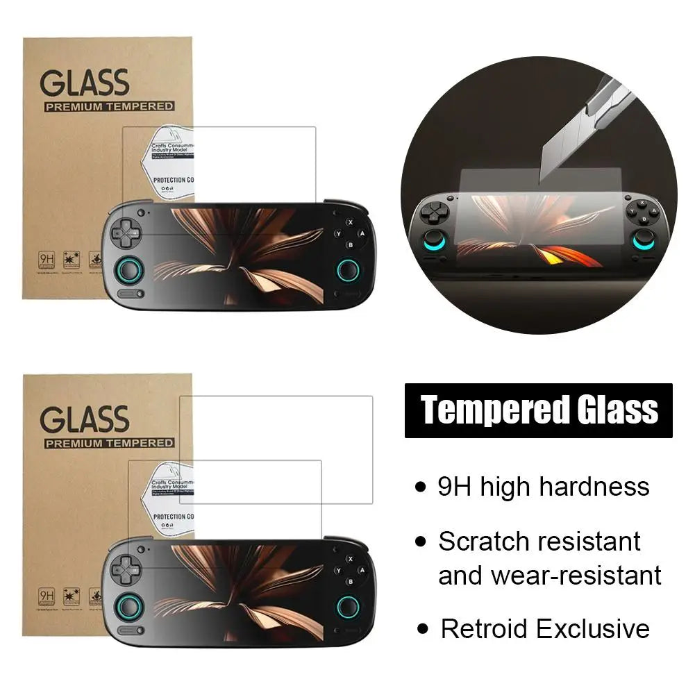 9H Hardness Tempered Glass For Retroid Pocket 6 5.5" Screen Protector Anti Scratch HD Film For Retroid Pocket 6 Game Machine HIP