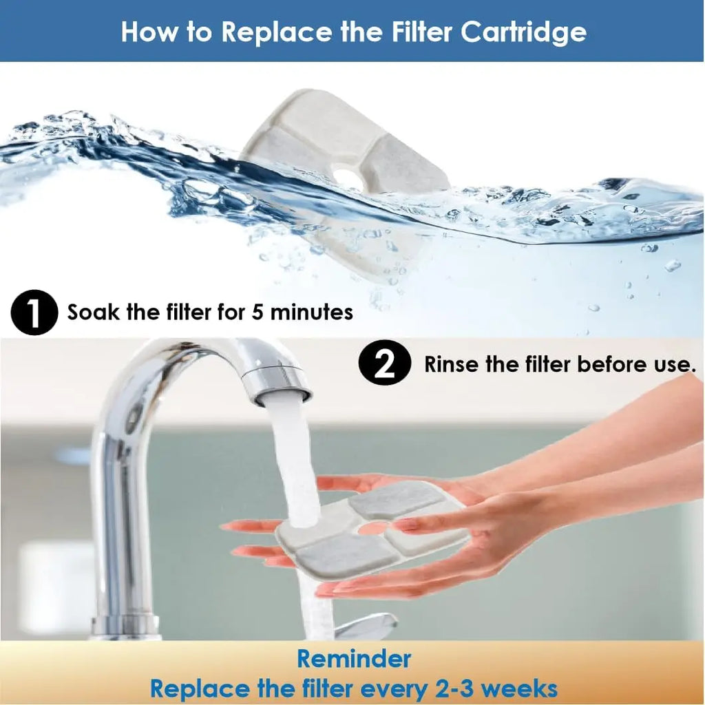 Replacement Filters for 9L 5.5L Dog Water Fountain Activated Carbon Replacement Filters Pet Dog Cat Water Dispenser Filters HIP
