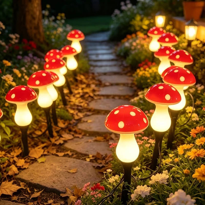 LED Solar Mushroom Garden Lights – Waterproof Pathway Decor Solar Garden Lights HIP