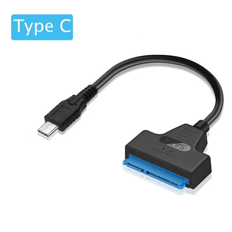 SATA to USB 3.0 Adapter Cable – 6 Gbps for 2.5" HDD & SSD SATA USB Adapter Cable HIP Type C