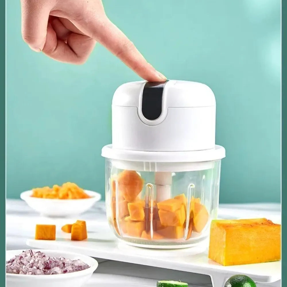 Mini Electric Garlic Chopper USB Rechargeable Food Chopper Mini Food Chopper HIP
