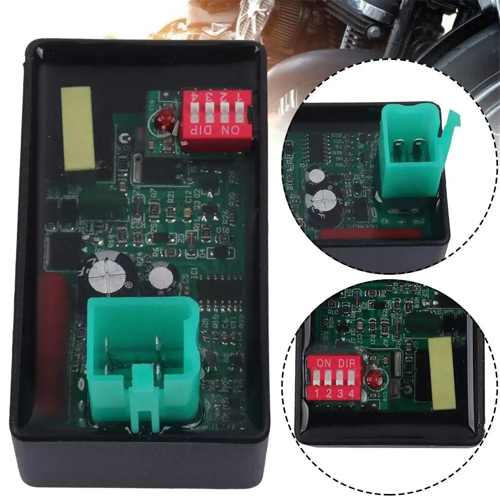 Programmable CDI For Motorcycle Lgnition 4/6 Pin DC CDI Racing Box DIP Switch For ACTIVE WAVE 110 TC100 ATV 150 Dirt Bike HIP