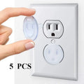 Clear Outlet Covers – Toddler & Child Electrical Plug Protectors Electrical Safety Cover HIP C38- 5pcs