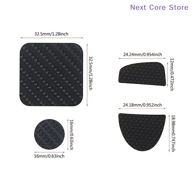 Carbon Fiber Controller Sticker & Joystick Cap Set 10/14 Pcs Controller Accessory Kit HIP