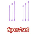 Cosmetic Bottle Silicone Mini Scraper Three Piece Set Baking Double End Two In One Spatula Jam Bottle Scraper Spoon Set HIP 6pcs per set