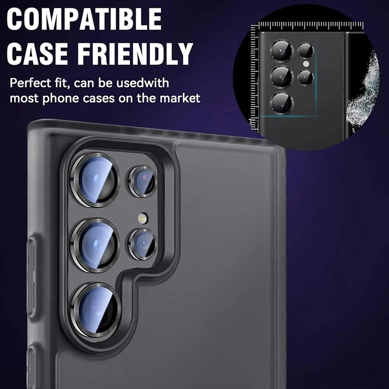 Metal Ring Camera Lens Protector – Samsung S24 Ultra/Plus/S23 FE Camera Lens Protector HIP